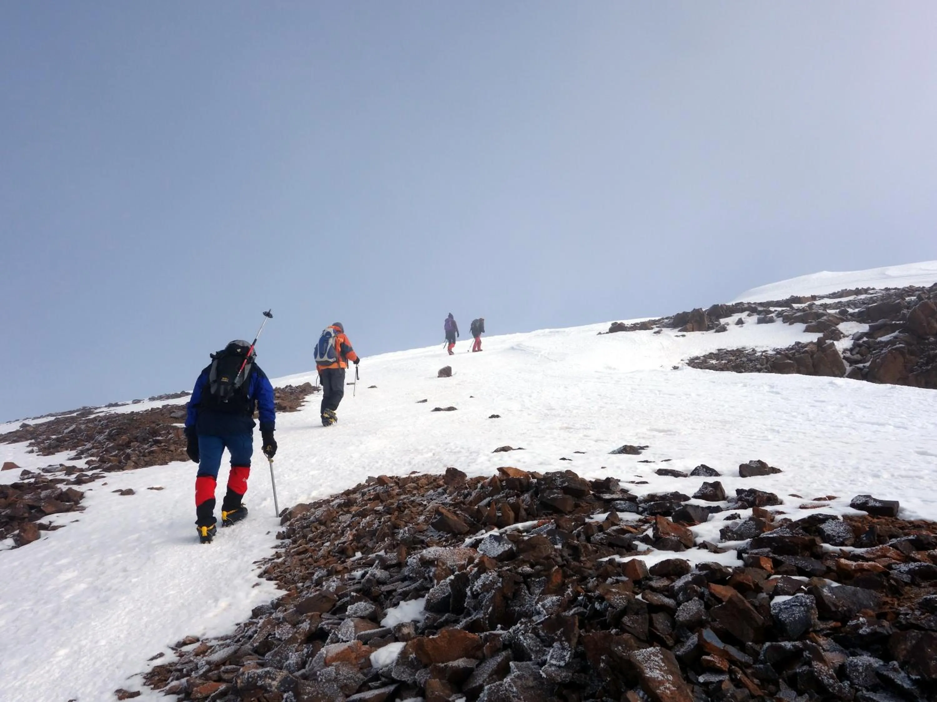 Skiing in Imlil Refuge