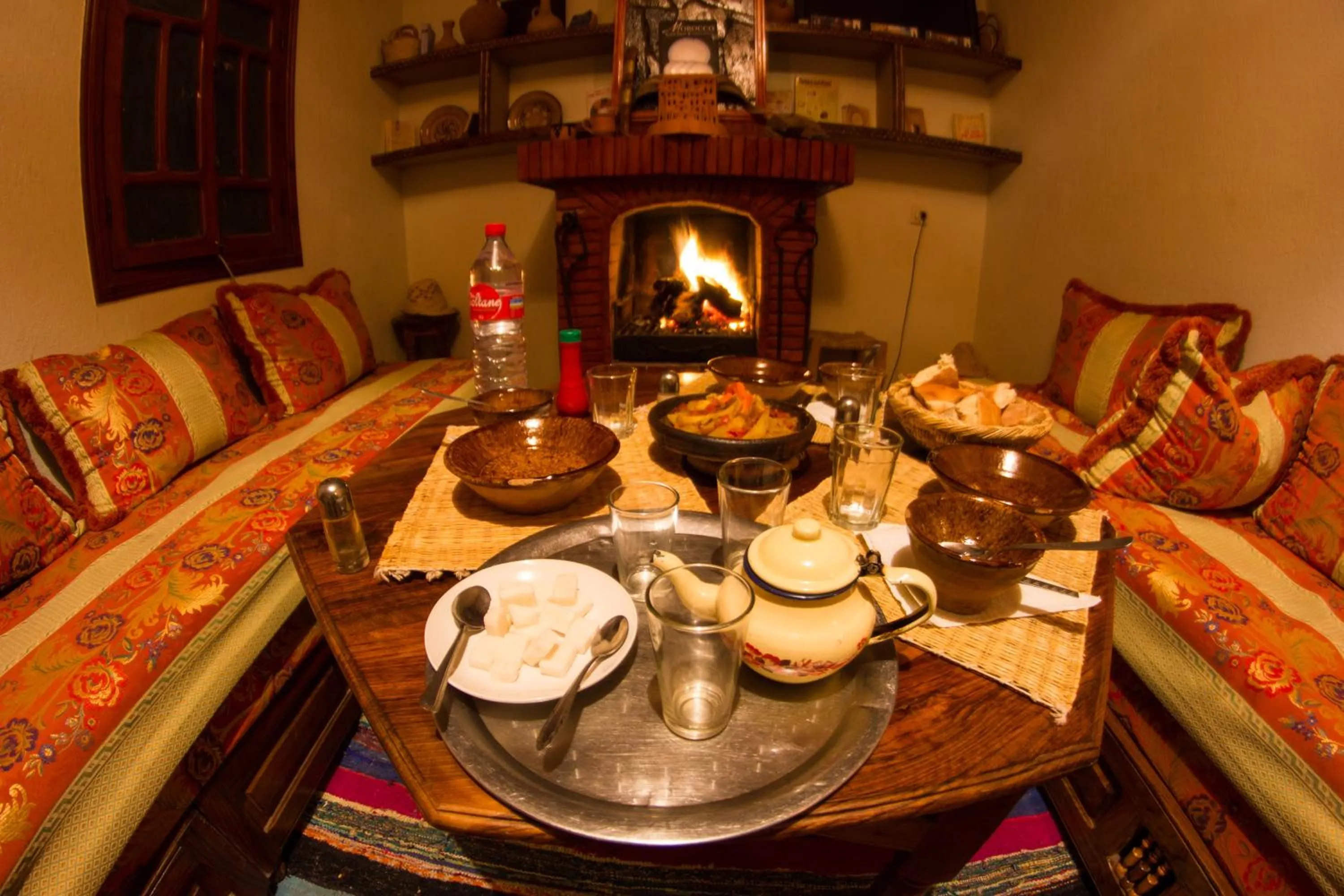 Living room in Imlil Refuge
