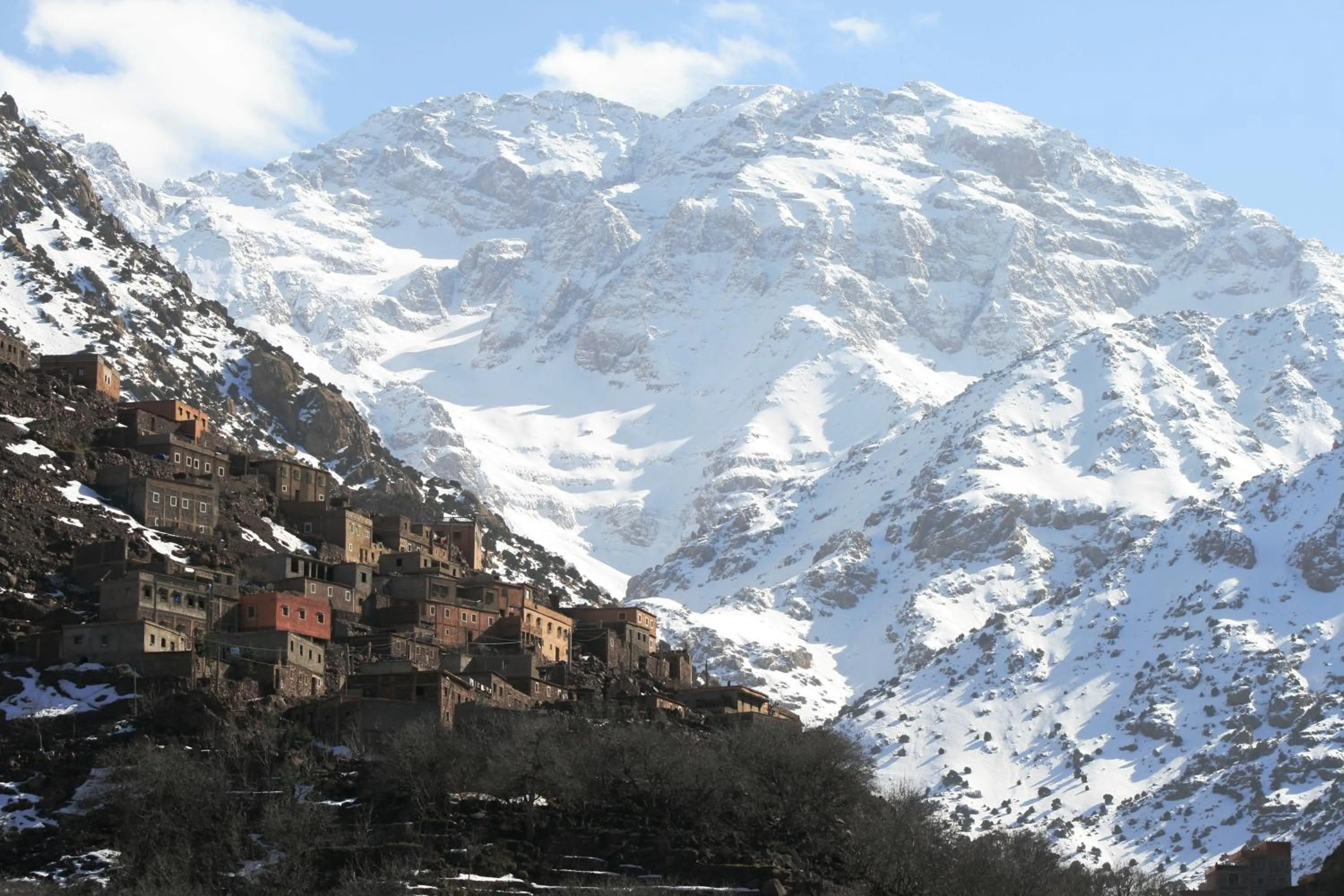 Skiing in Imlil Refuge