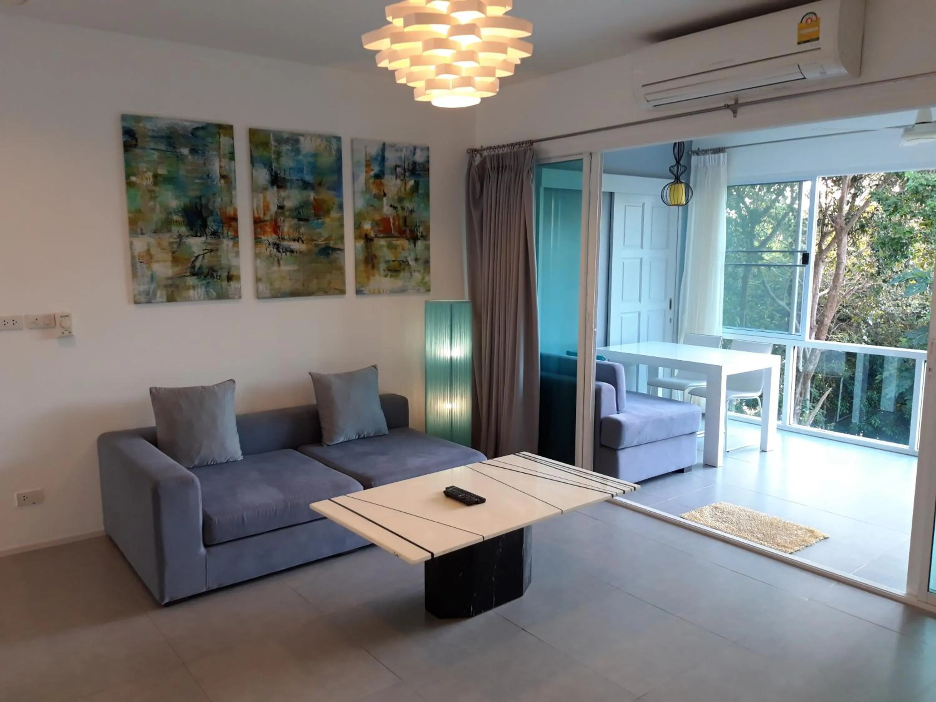 Seating area in Padel Phangan Suite