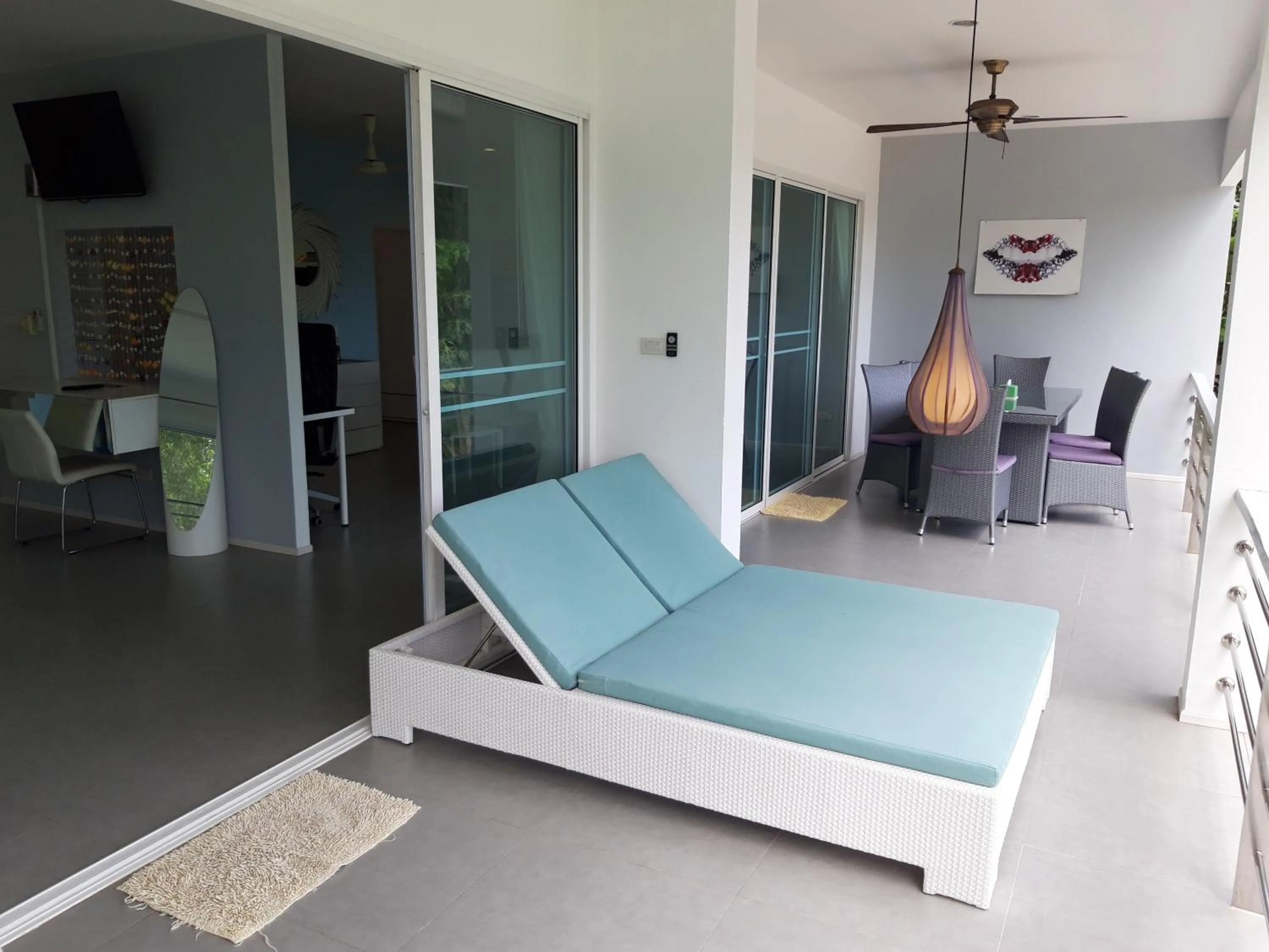 Balcony/Terrace, Bed in Padel Phangan Suite