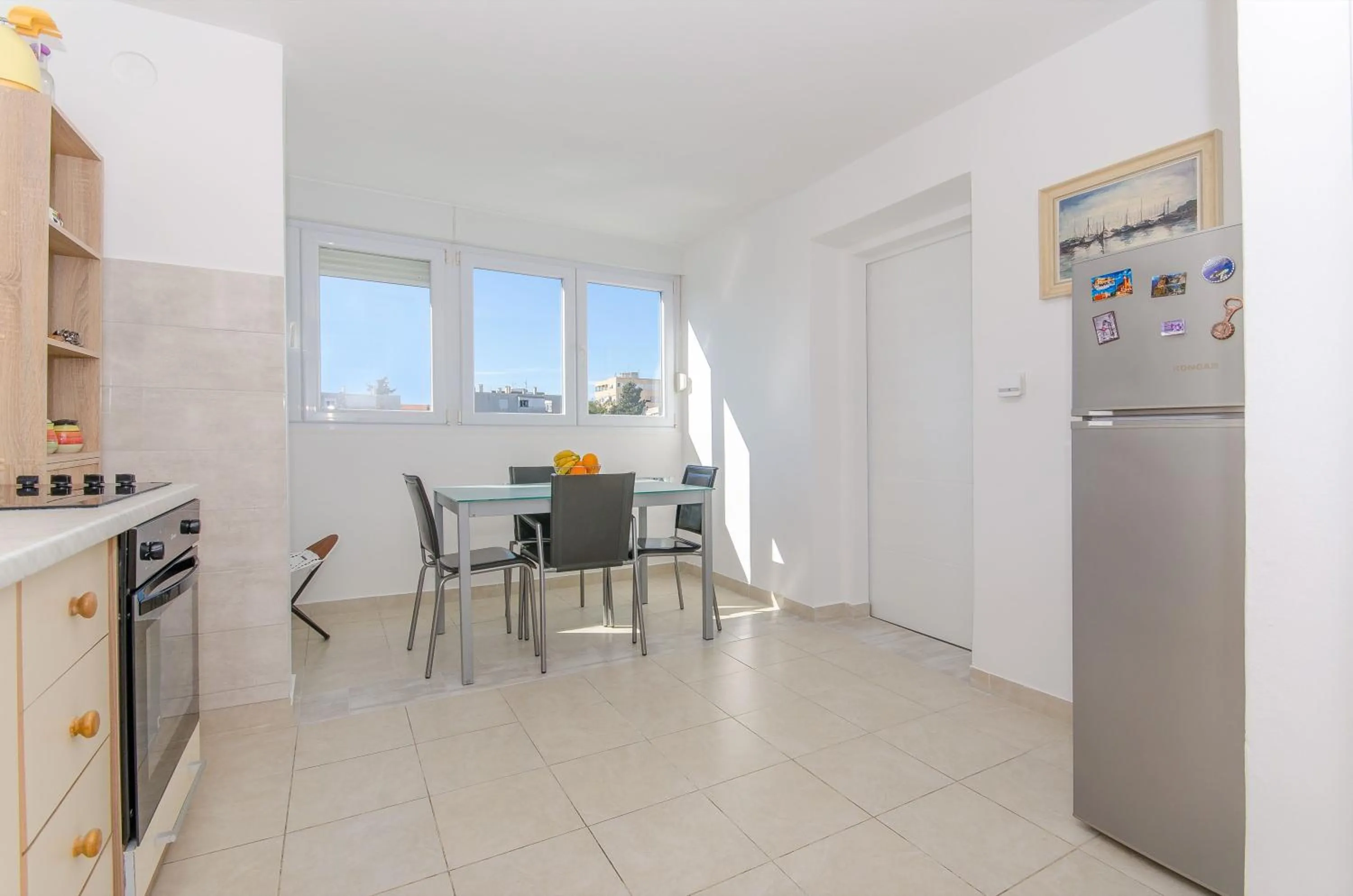Kitchen or kitchenette in Spacious apartment Neven near center, with two ac units