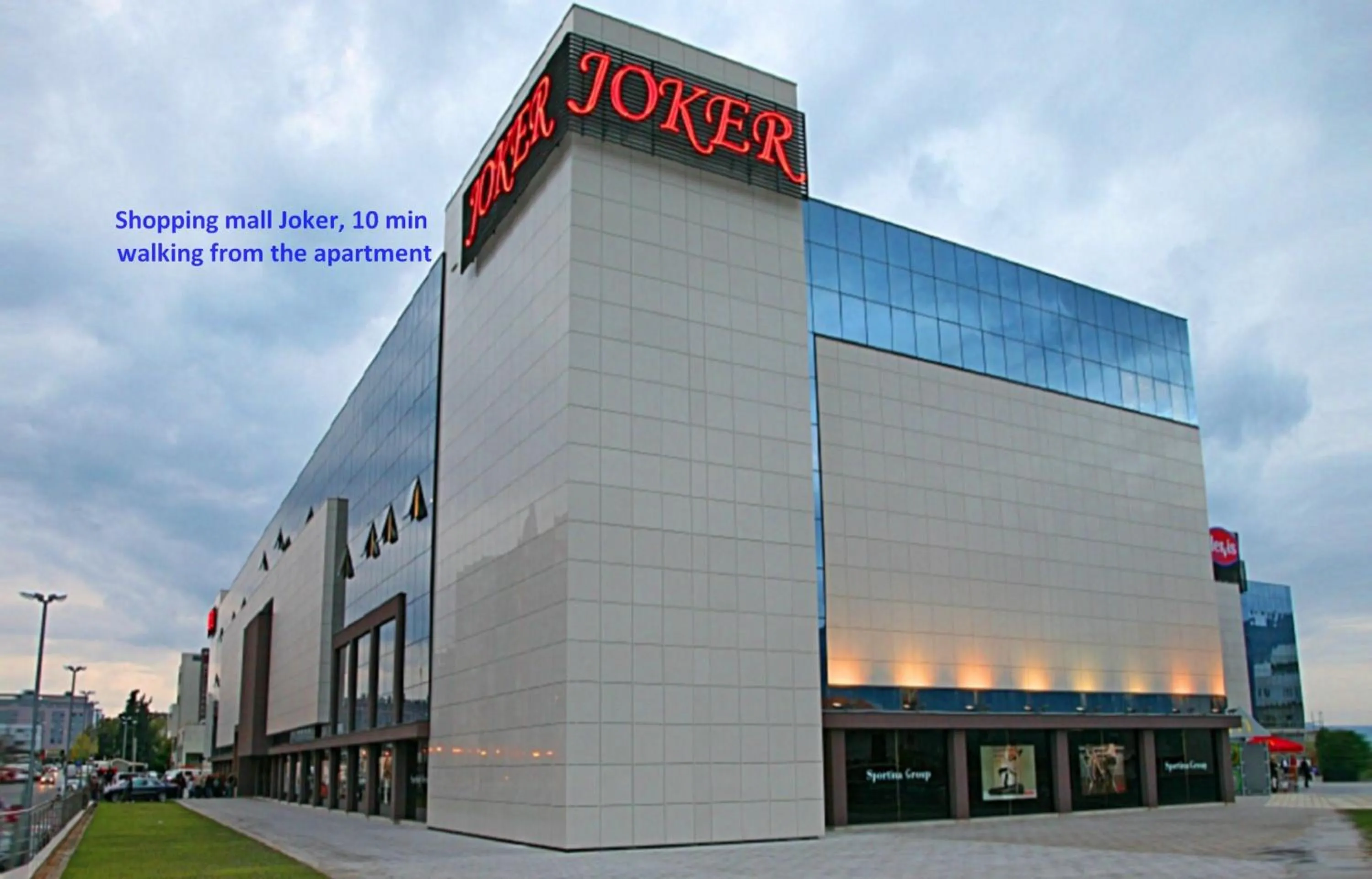Shopping Area in Spacious apartment Neven near center, with two ac units