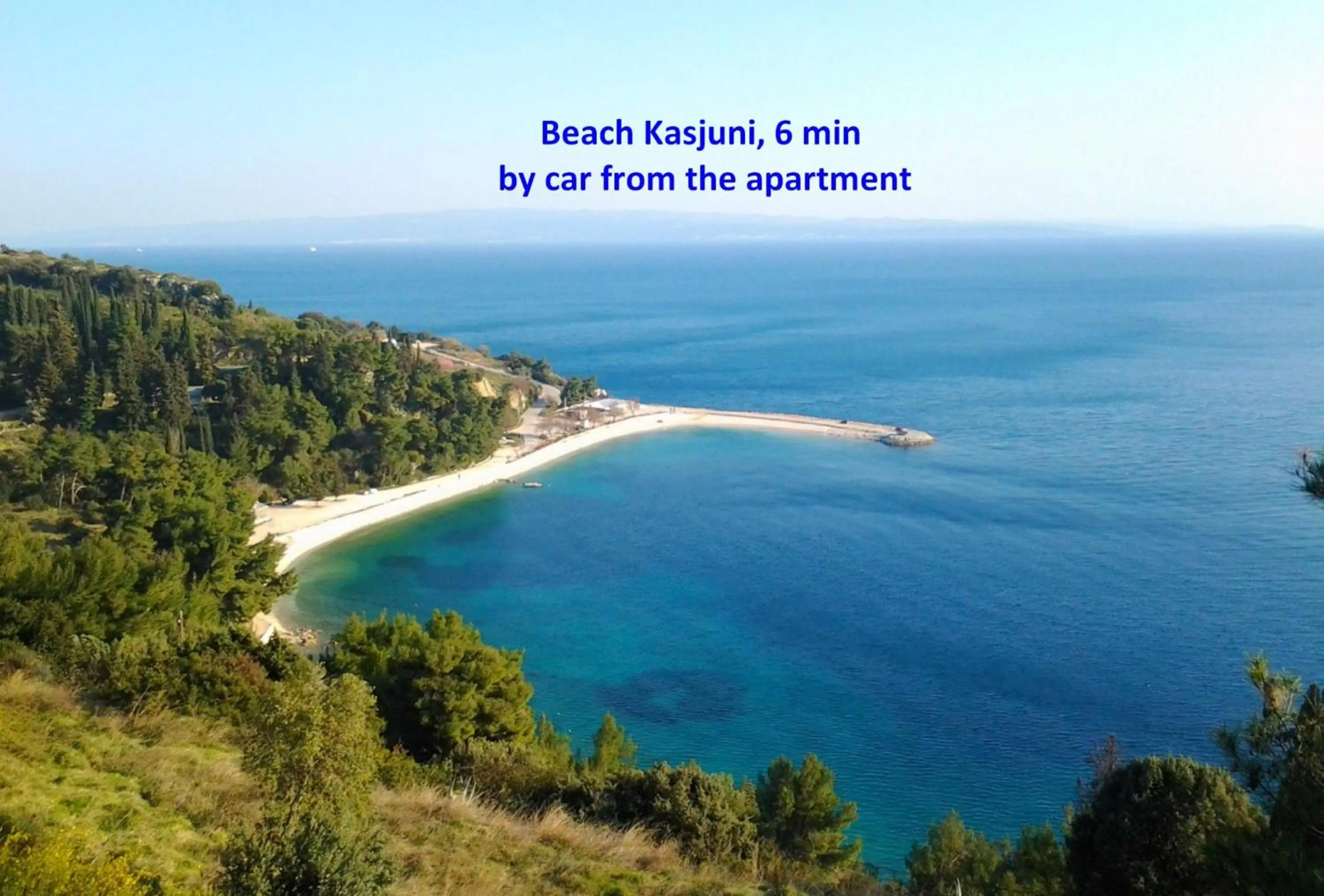 Beach in Spacious apartment Neven near center, with two ac units