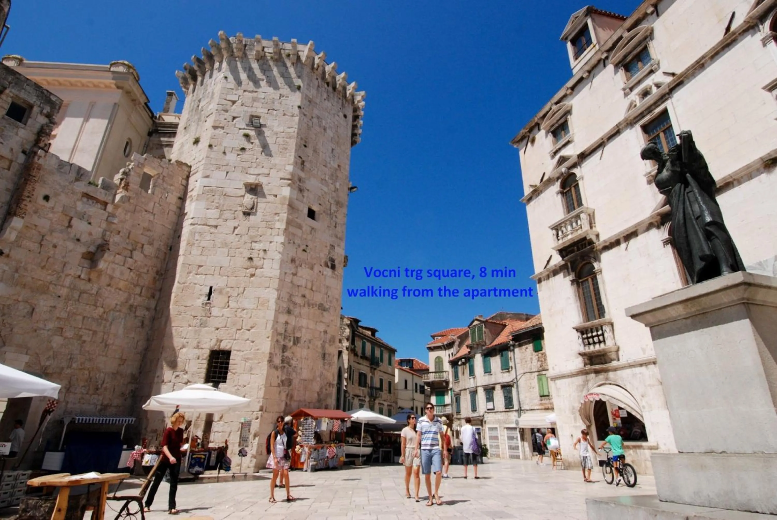 Nearby landmark in Spacious apartment Neven near center, with two ac units