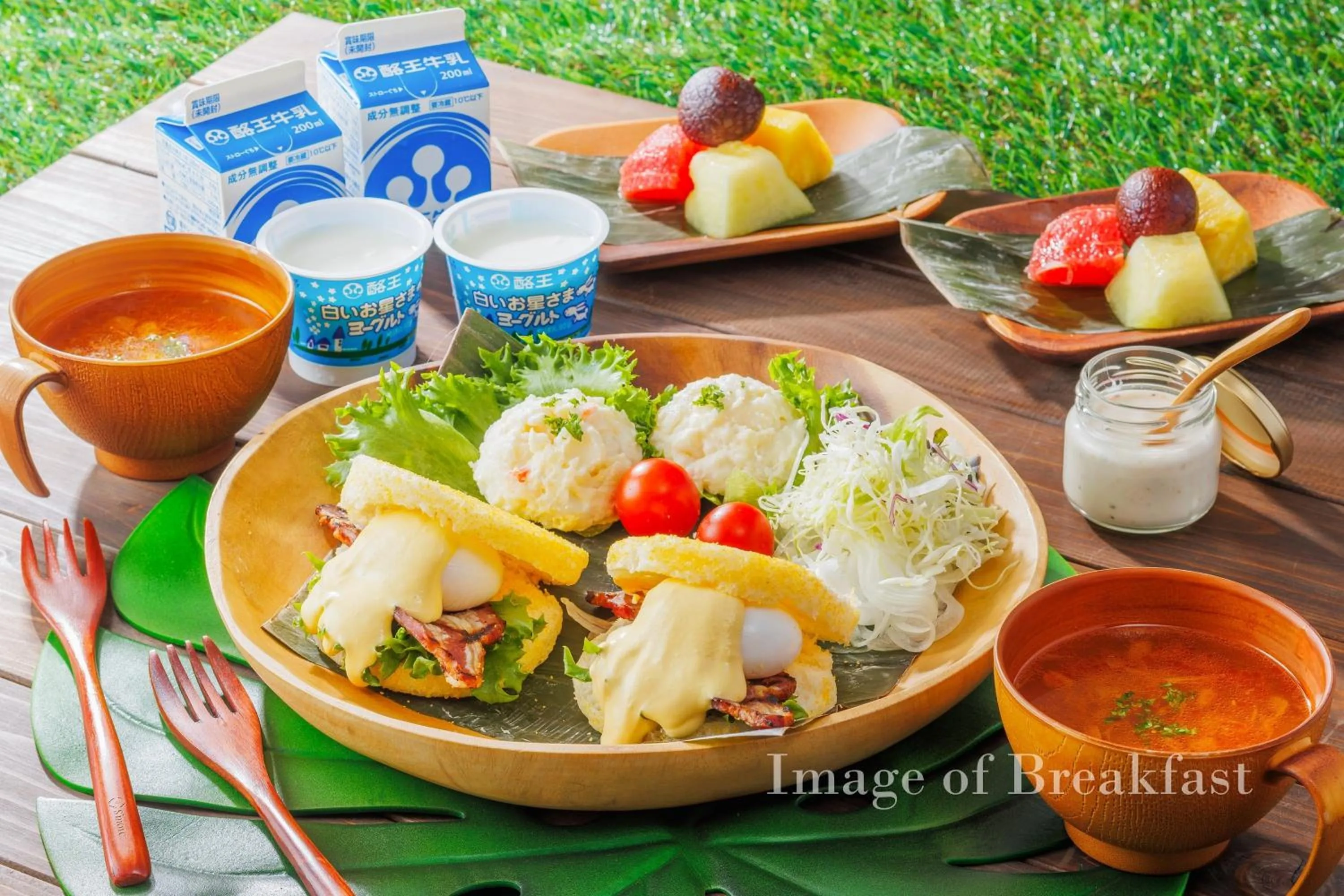 Breakfast in Hawaiians Glamping Mauna Village