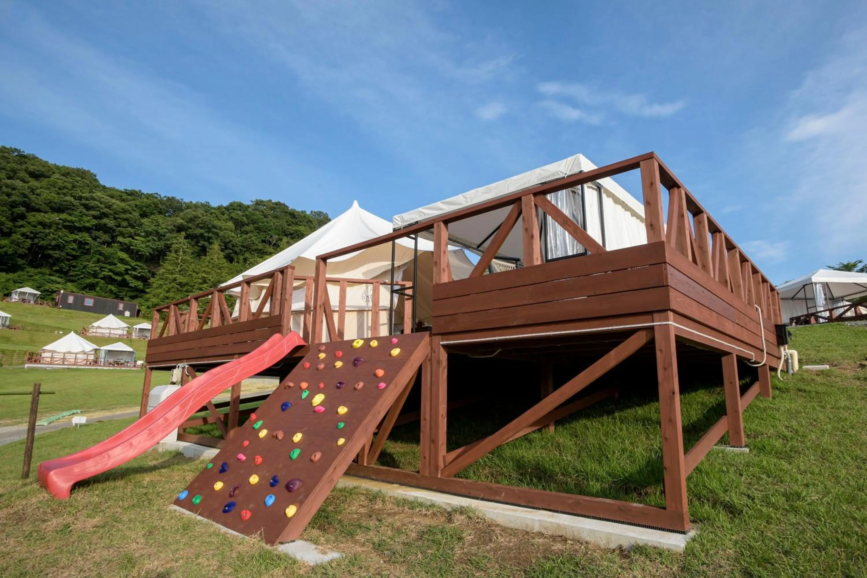 Garden view in Hawaiians Glamping Mauna Village