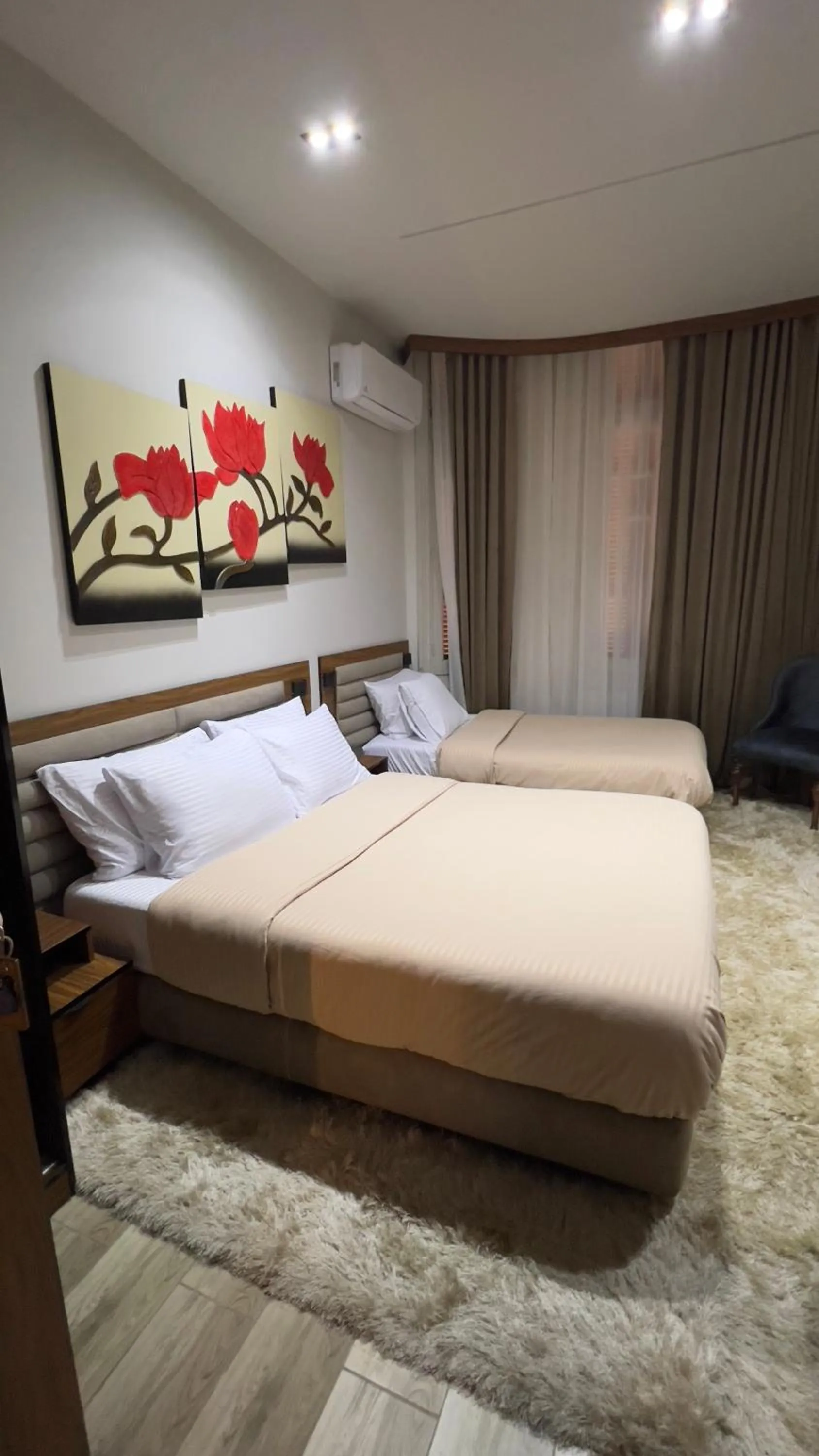 Bed in Italia Hotel Cairo