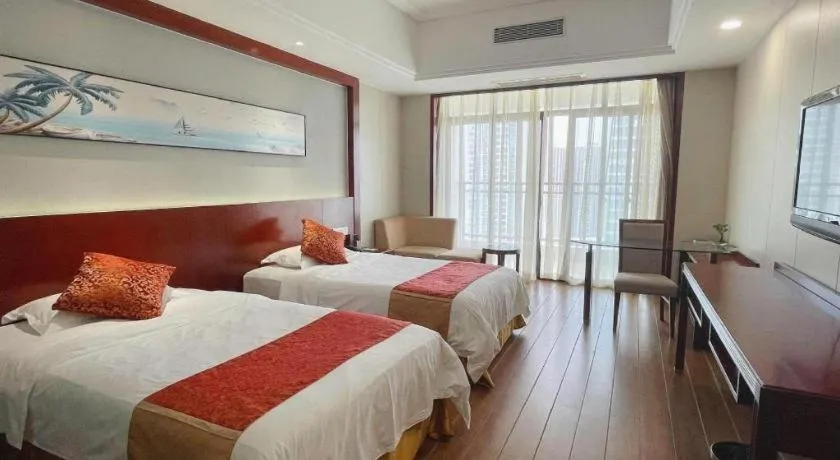 Bed in Sanya Yellow River Kyoto Hotel