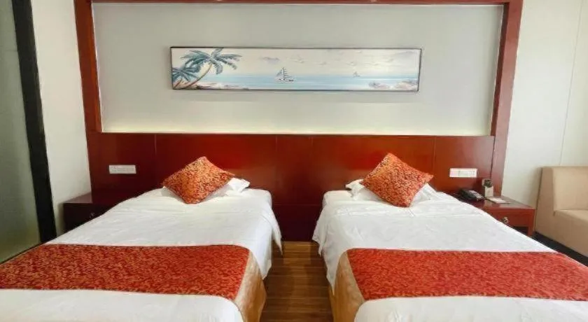 Bed in Sanya Yellow River Kyoto Hotel