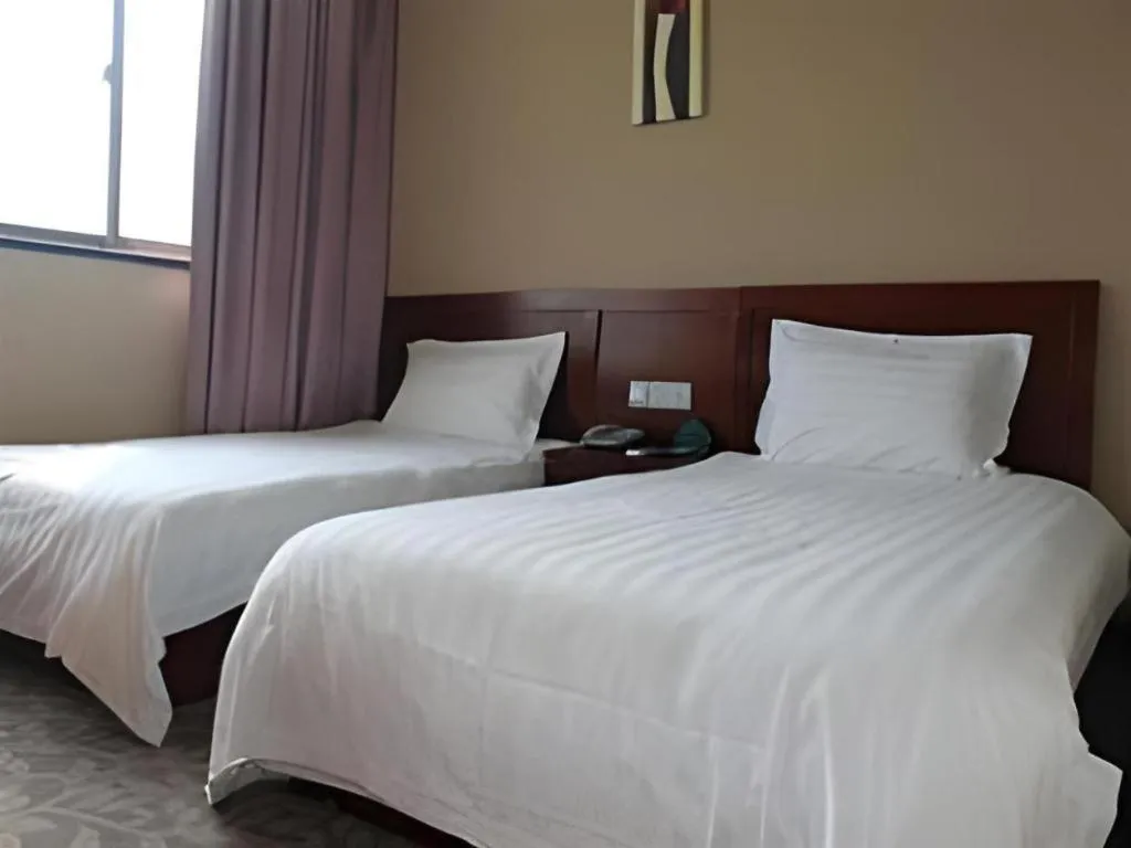 Bed in GreenTree Inn Zhoushan New Town Hotel