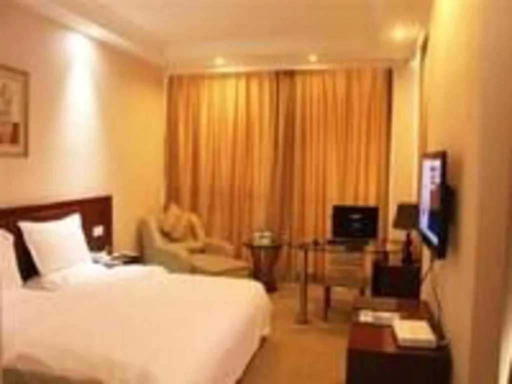 Bed in GreenTree Inn Zhoushan New Town Hotel