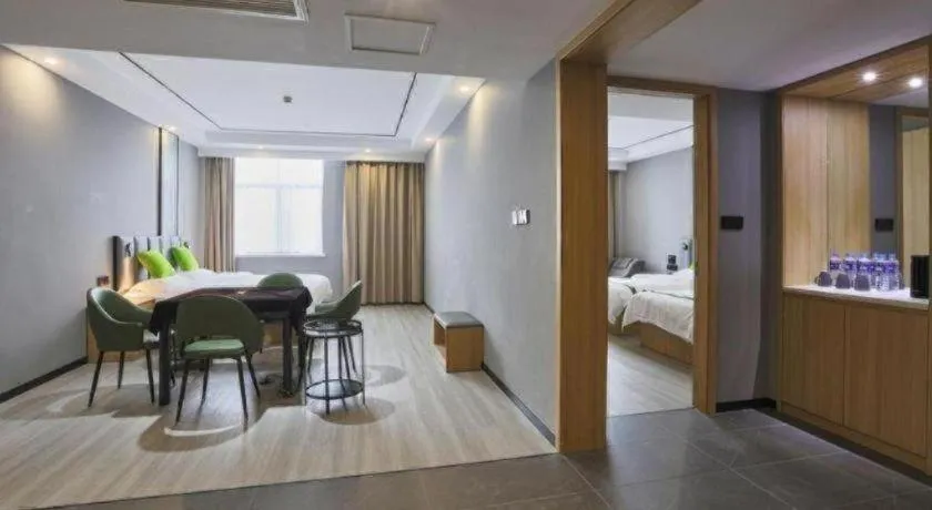 Bed in GreenTree Inn Zhoushan New Town Hotel