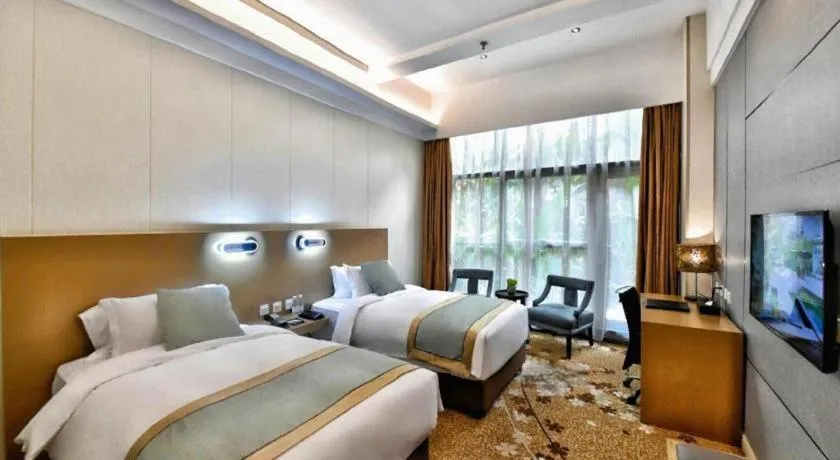 Bed in Langshan Hotel Shenzhen