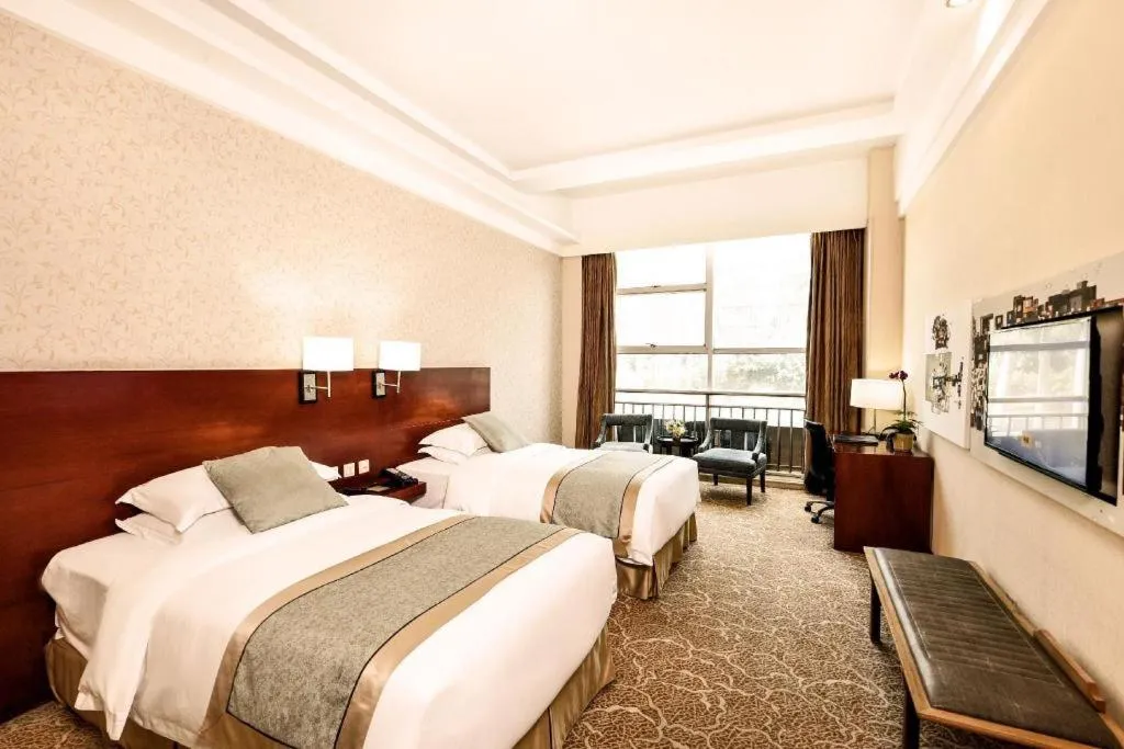 Bed in Langshan Hotel Shenzhen