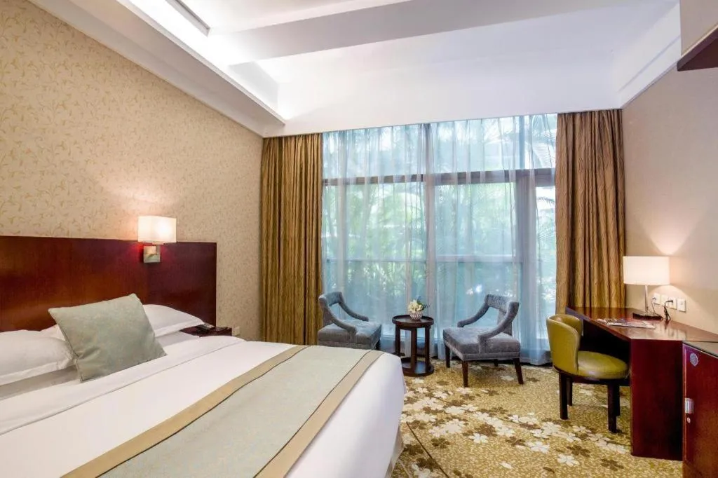 Bed in Langshan Hotel Shenzhen