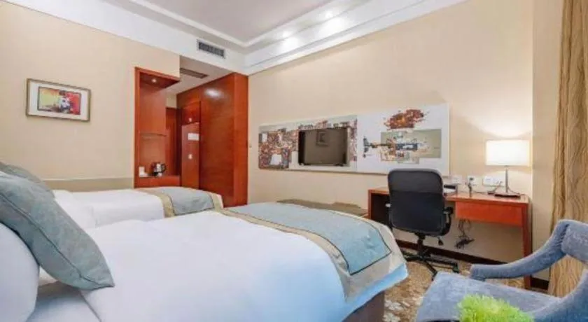 Bed in Langshan Hotel Shenzhen