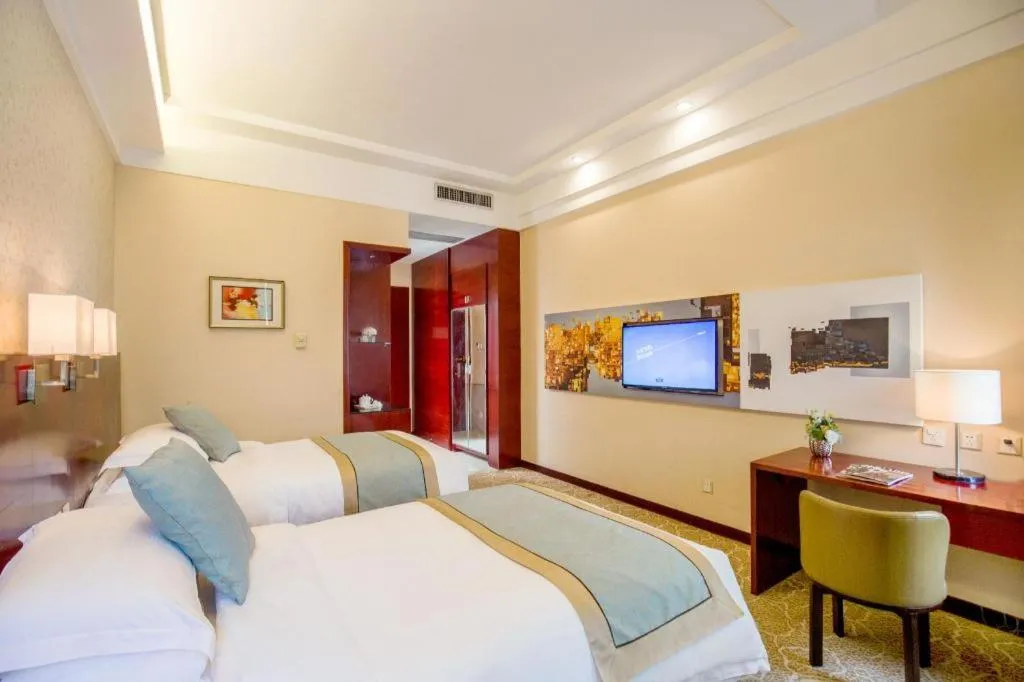 Bed in Langshan Hotel Shenzhen