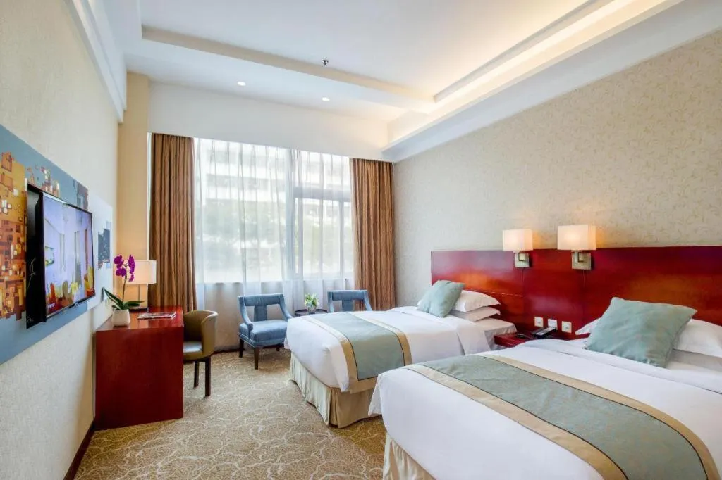 Bed in Langshan Hotel Shenzhen