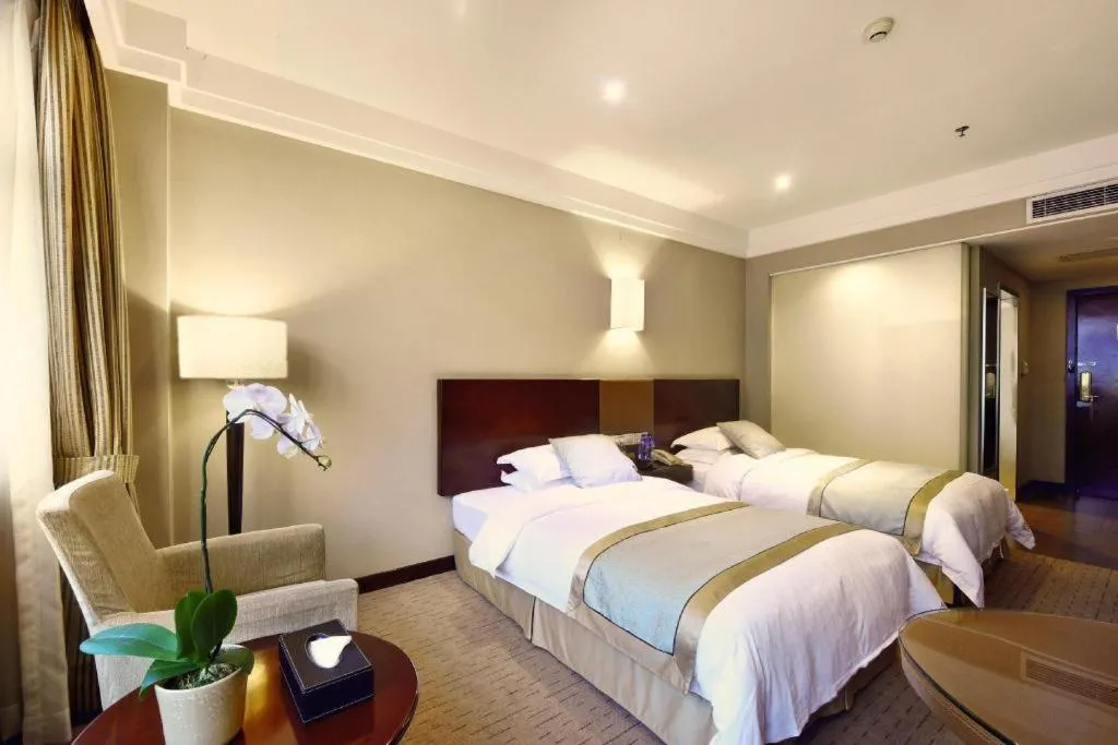 Bed in Langshan Hotel Shenzhen