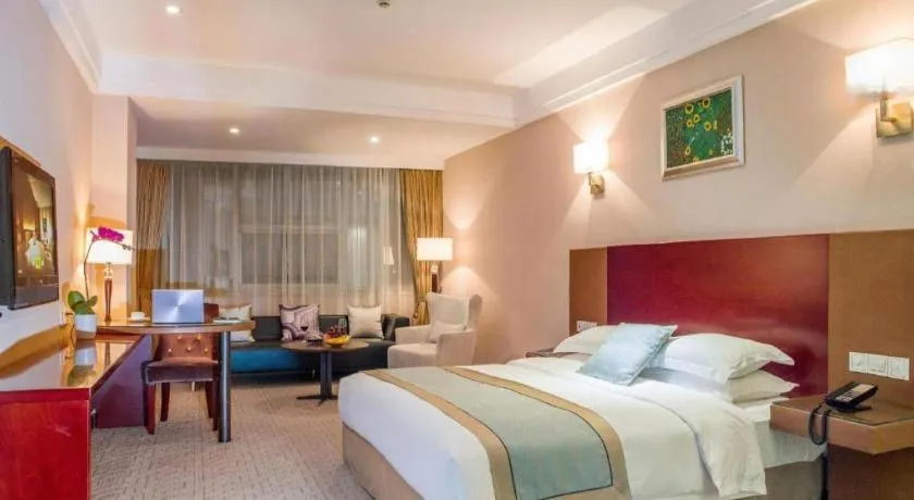 Bed in Langshan Hotel Shenzhen