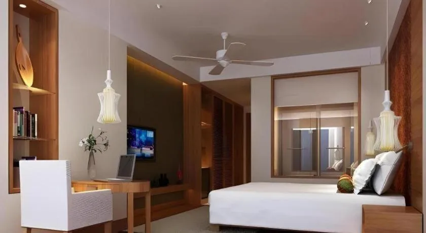 Bed in Wyndham Garden Hotel