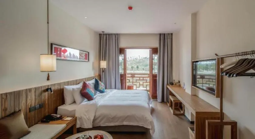 Bed in Grand House Chongqing Dazu Rock Carvings