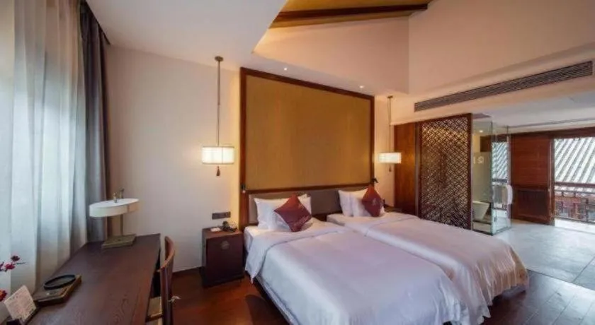 Bed in Grand House Chongqing Dazu Rock Carvings