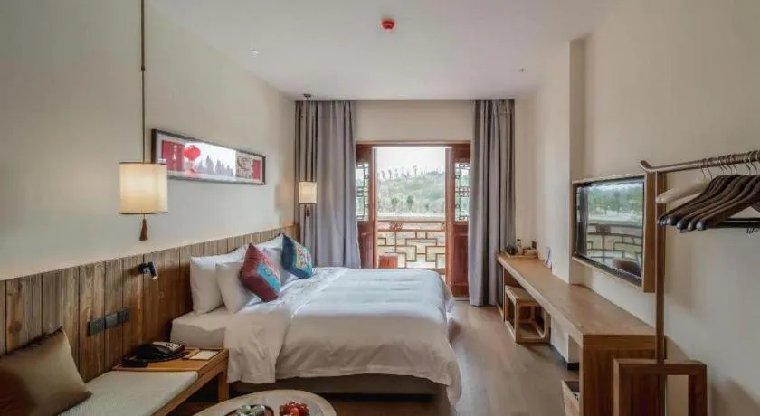 Bed in Grand House Chongqing Dazu Rock Carvings