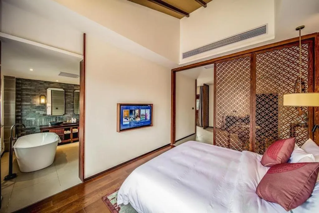 Bed in Grand House Chongqing Dazu Rock Carvings