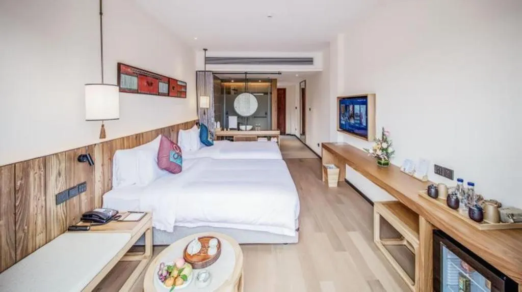 Bed in Grand House Chongqing Dazu Rock Carvings