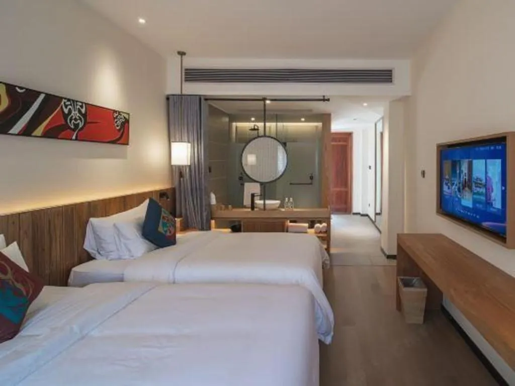 Bed in Grand House Chongqing Dazu Rock Carvings