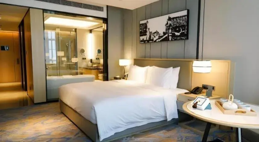 Bed in Zhuhai Tangyi Hotel Bed in Zhuhai Tangyi Hotel