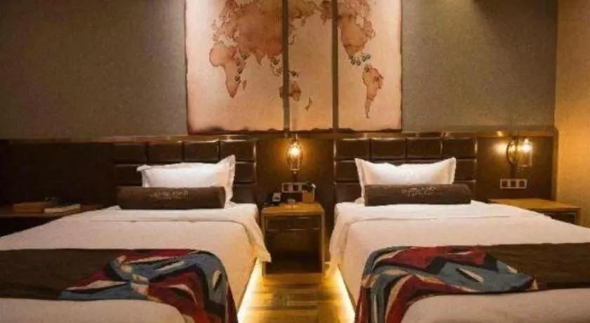 Bed in James Joyce Coffetel·Kaifeng Drum Tower