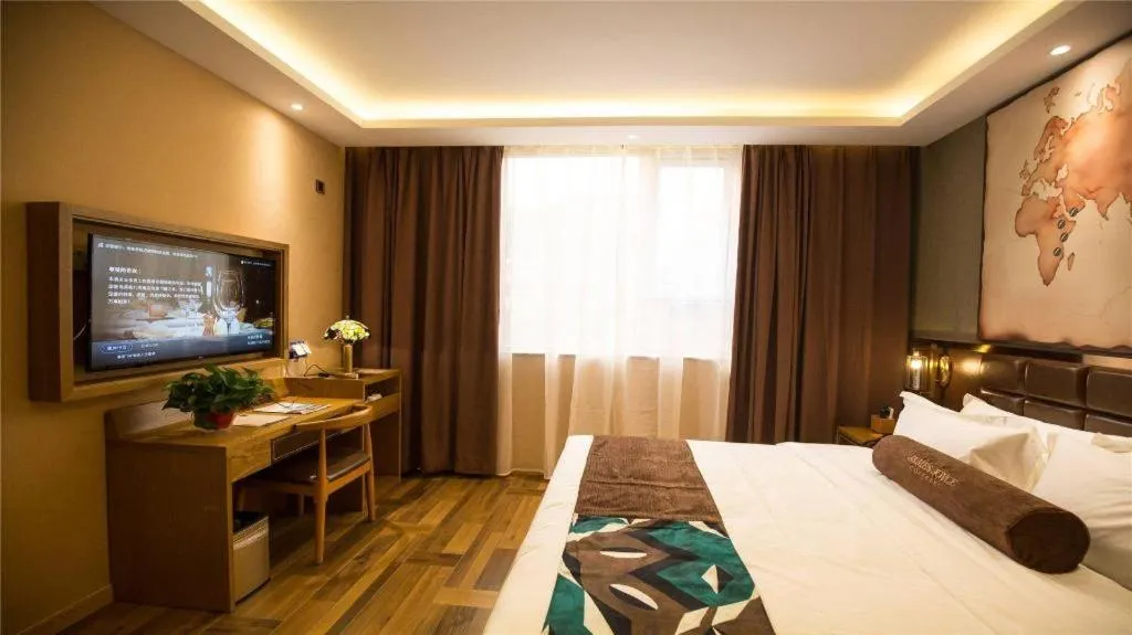 Bed in James Joyce Coffetel·Kaifeng Drum Tower