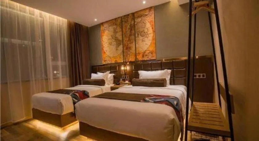 Bed in James Joyce Coffetel·Kaifeng Drum Tower