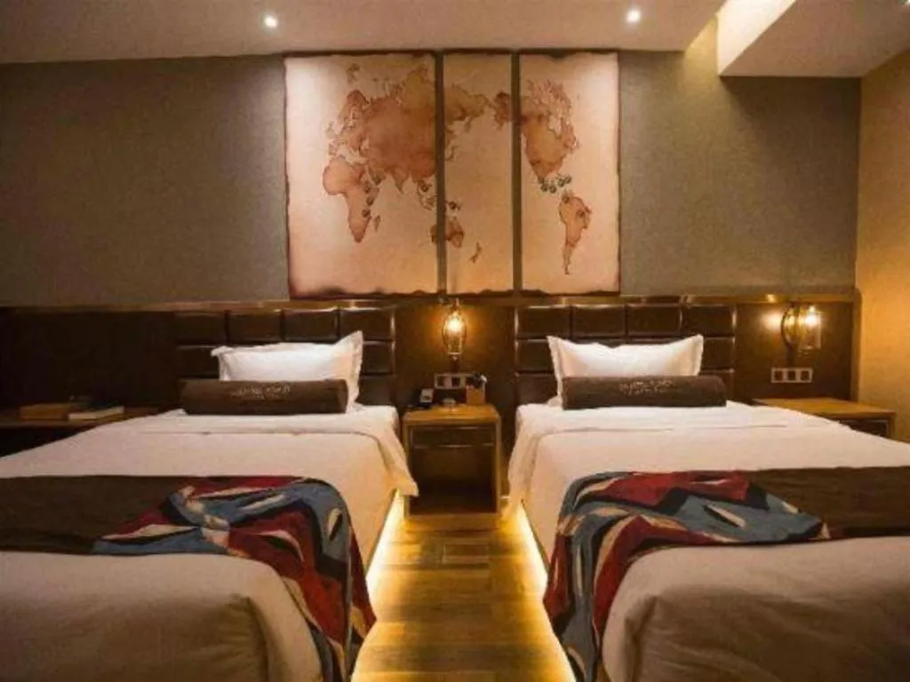 Bed in James Joyce Coffetel·Kaifeng Drum Tower