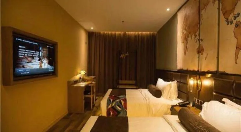 Bed in James Joyce Coffetel·Kaifeng Drum Tower