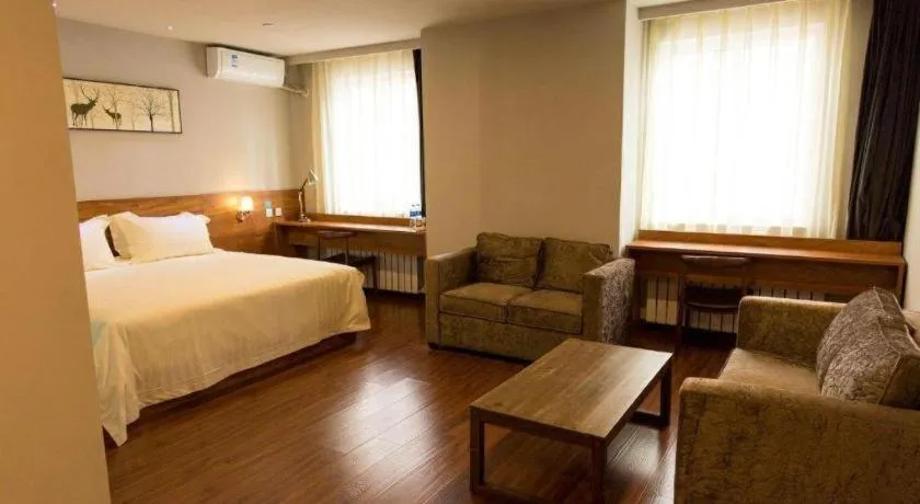 Bed in Jinjiang Inn Style Tianjin Wuqing Traditional Chinese Medical Hospital