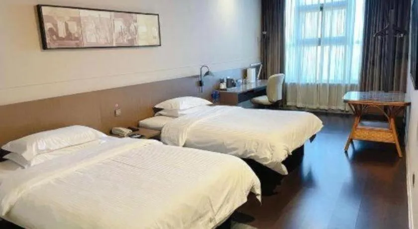 Bed in Jinjiang Inn Select Yancheng Oufeng Hua Street Julong Lake