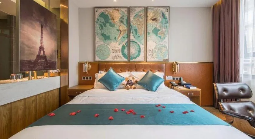 Bed in James Joyce Coffetel·Shanghai New International Expo Cente