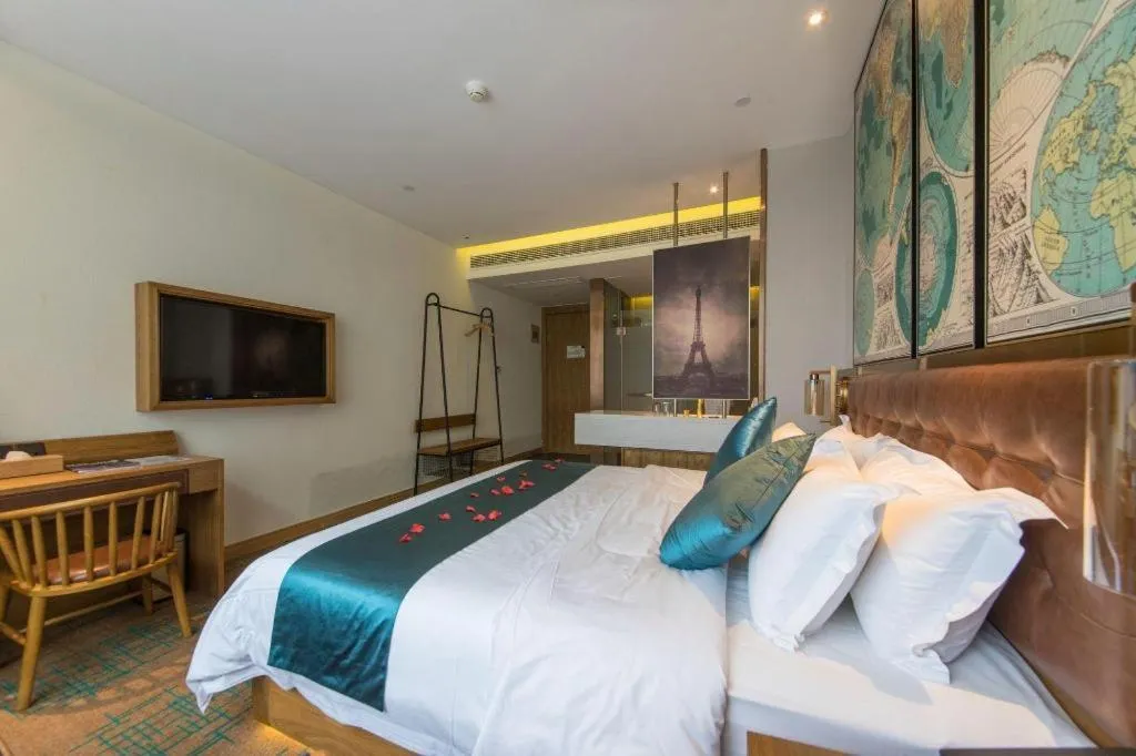 Bed in James Joyce Coffetel·Shanghai New International Expo Cente