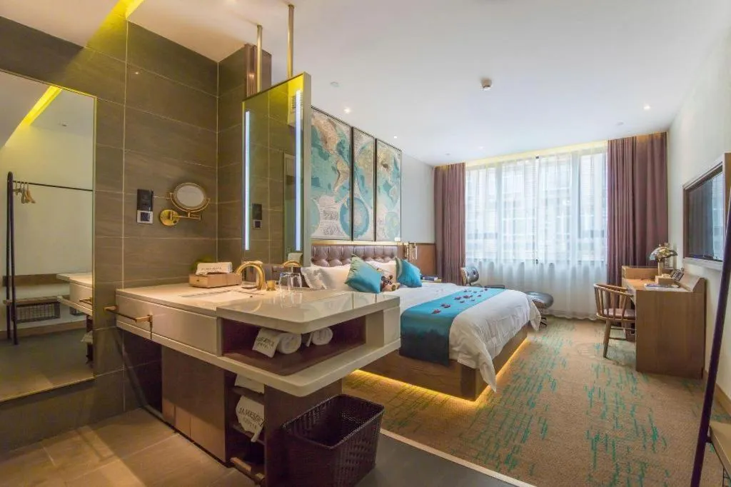 Bed in James Joyce Coffetel·Shanghai New International Expo Cente