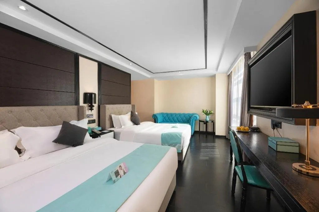 Bed in Xana Hotelle·Xining Dashizi Central Square