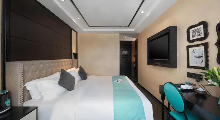 Bed in Xana Hotelle·Xining Dashizi Central Square