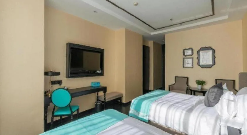 Bed in Xana Hotelle·Xining Dashizi Central Square