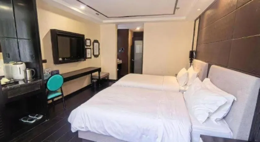 Bed in Xana Hotelle·Xining Dashizi Central Square