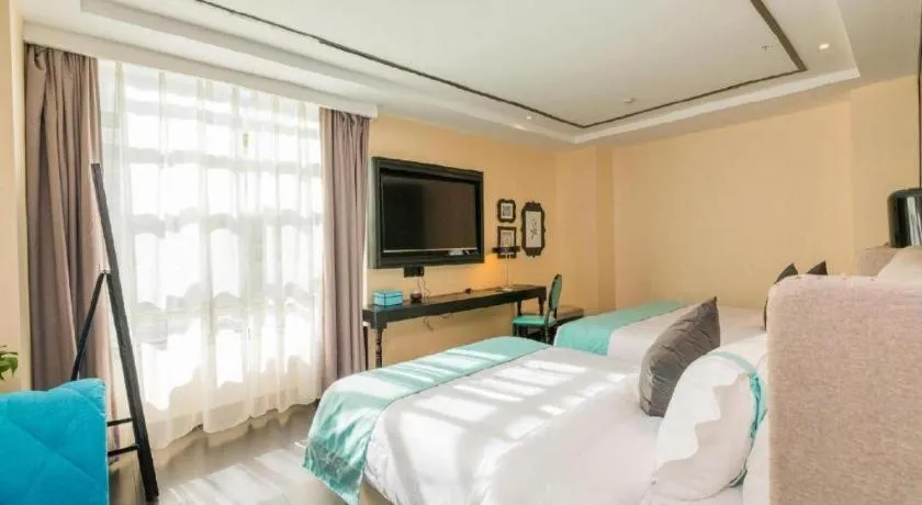 Bed in Xana Hotelle·Xining Dashizi Central Square