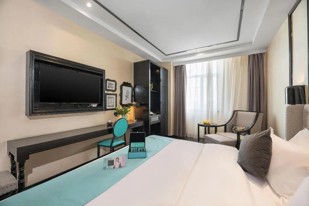 Bed in Xana Hotelle·Xining Dashizi Central Square