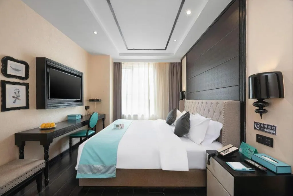 Bed in Xana Hotelle·Xining Dashizi Central Square